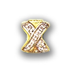 AC245 14K DIAMOND "X" DESIGNED SLIDE 